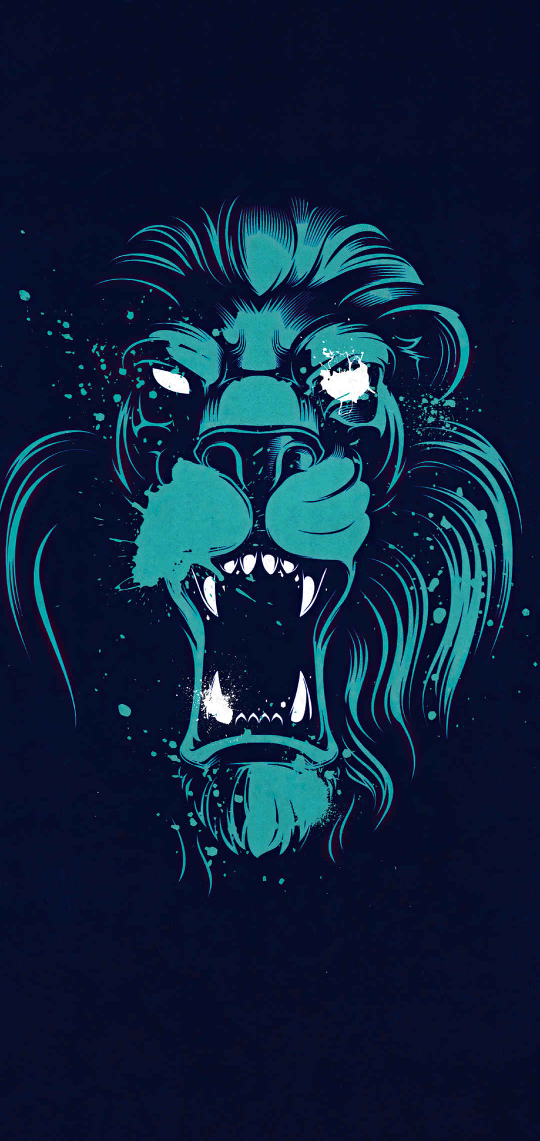 张口的狮子插图