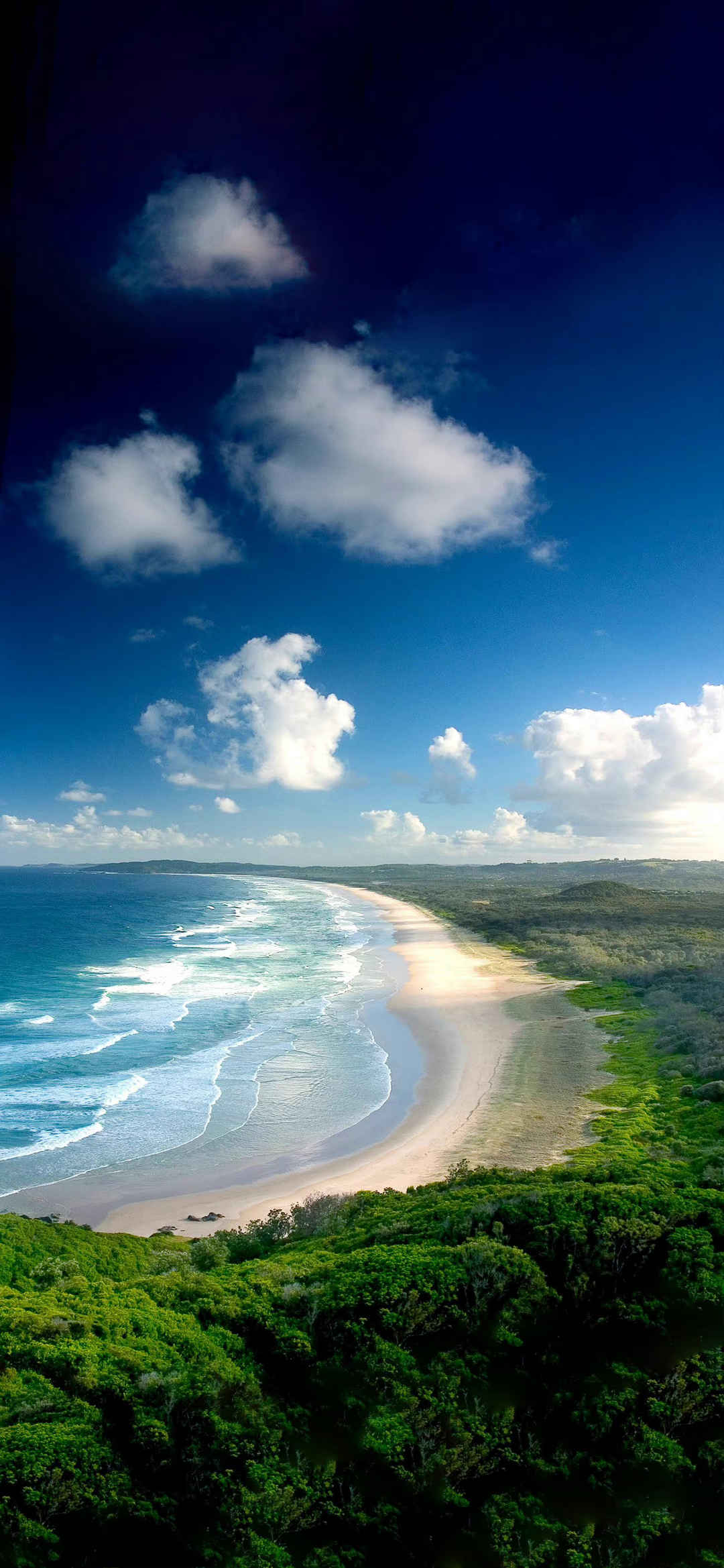 美丽海岸线手机风景壁纸-