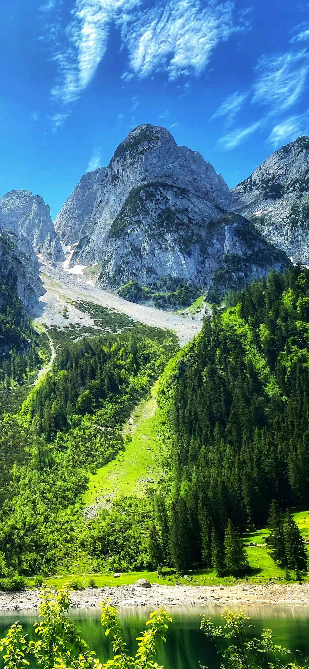 壁纸风景自然绿色山脉