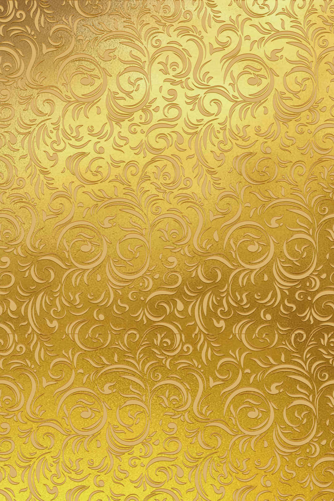 简约金色花纹欧式花纹壁纸-