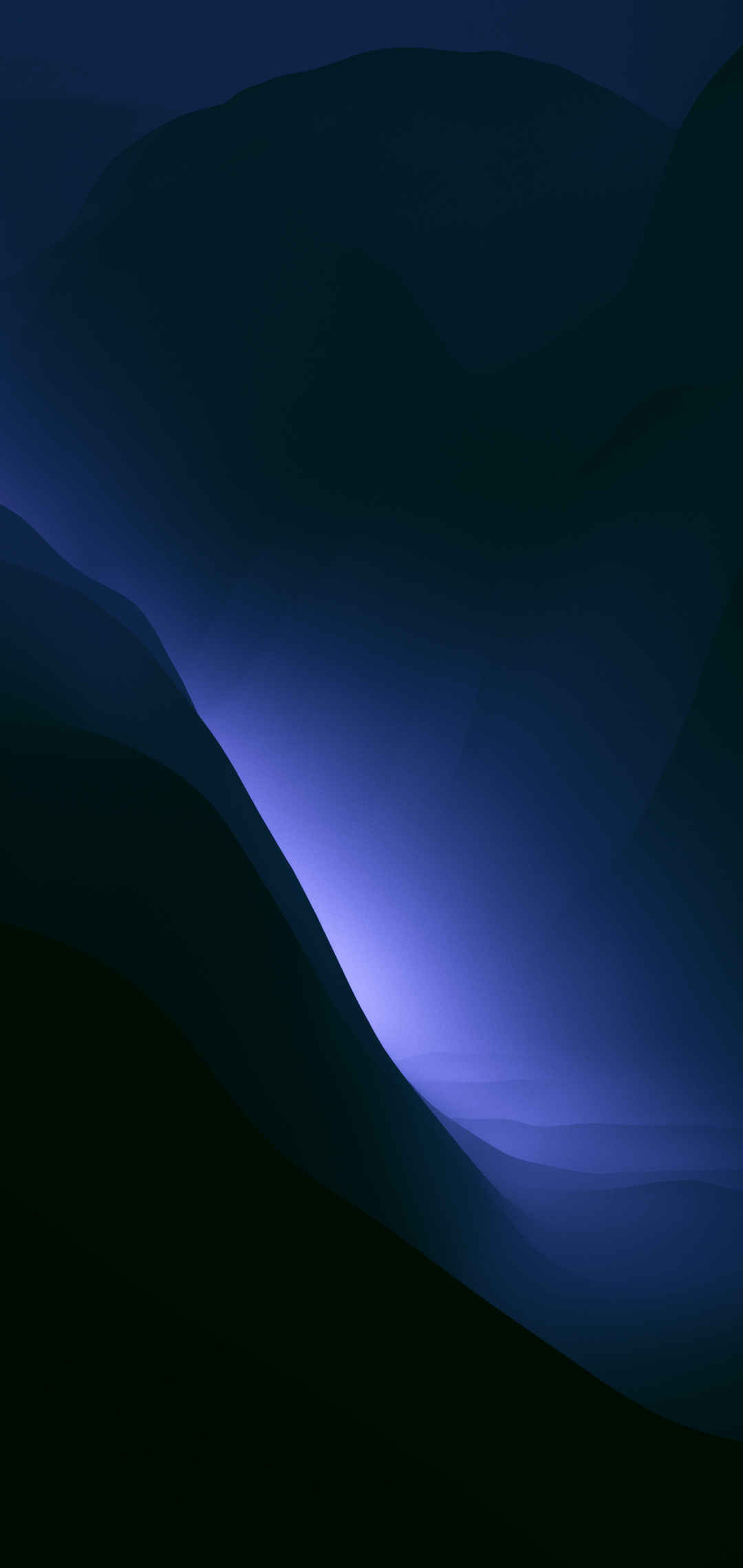 macOS Monterey内置深蓝色渐变背景手机壁纸