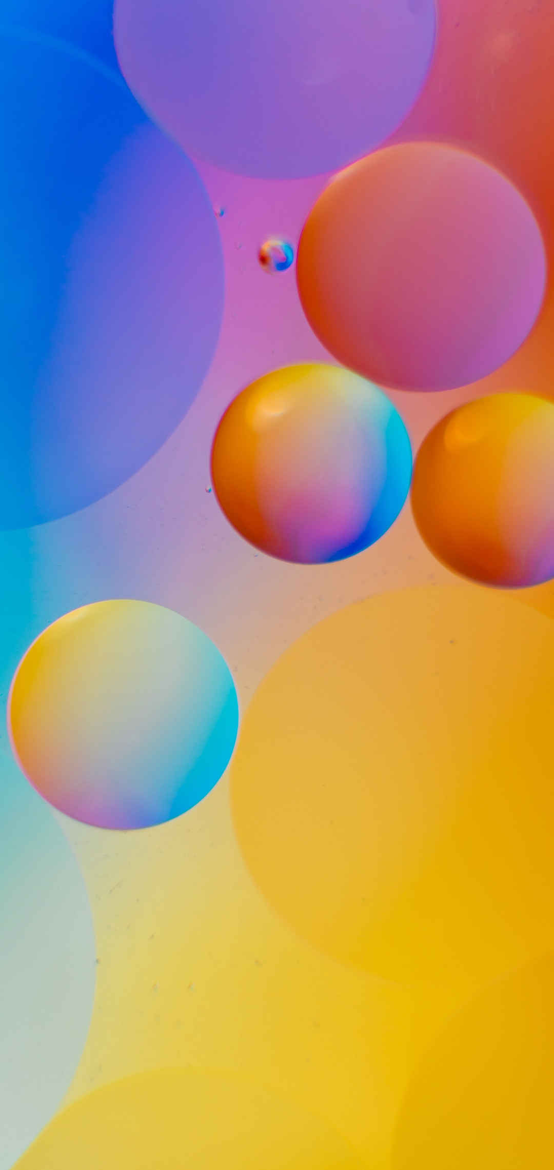 彩色 气泡 背景手机壁纸
