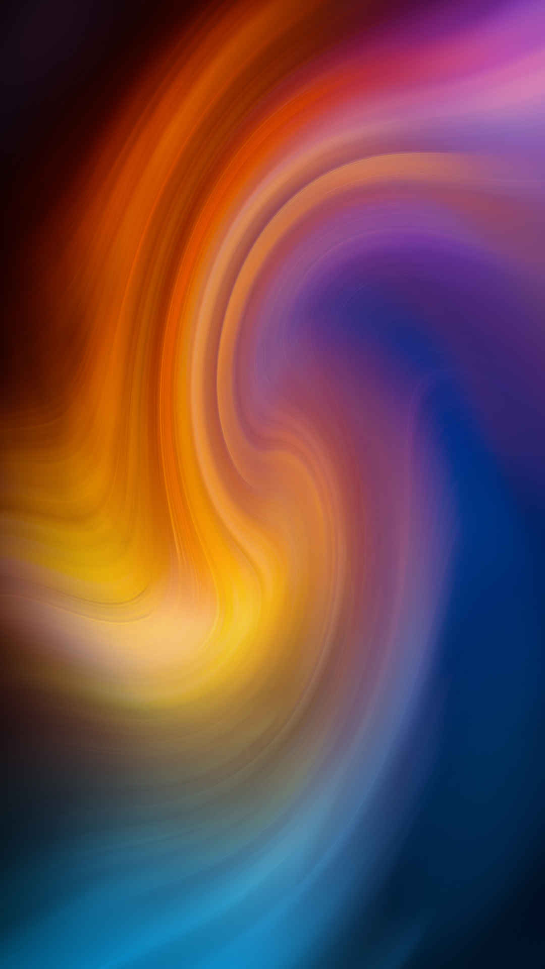彩色漩涡背景手机壁纸