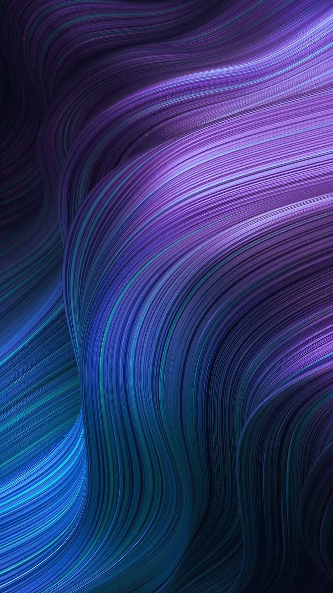 蓝紫色渐变线条背景手机壁纸