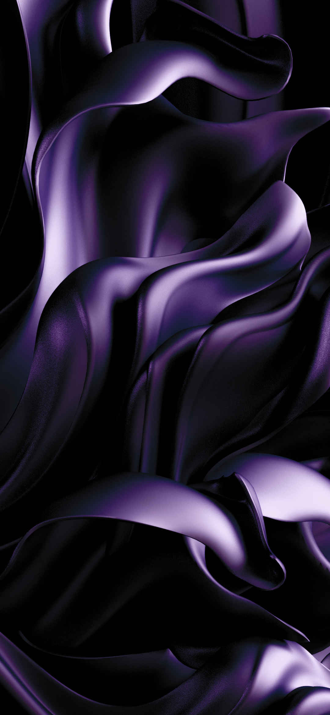 暗紫色丝绸飘逸手机壁纸-