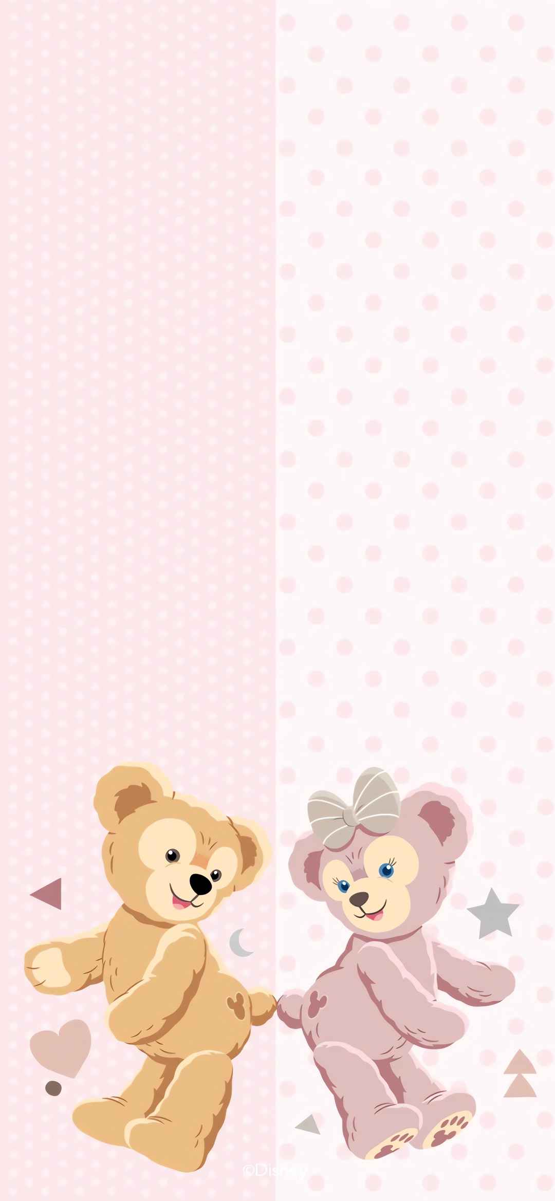 可爱玩具小熊情侣手机4k壁纸